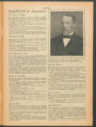 Pasteur en anécdotas