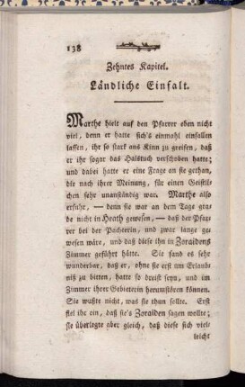Zehntes Kapitel. Ländliche Einfalt.