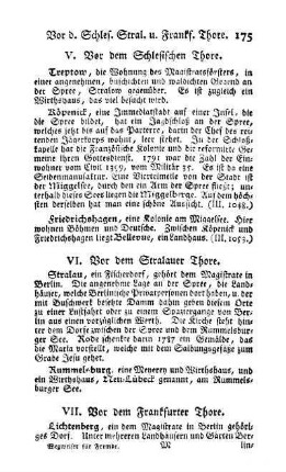 VII. Vor dem Frankfurter Thore