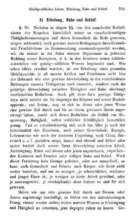 5) Erholung, Ruhe und Schlaf.