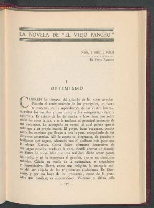 La novela de "El Viejo Pancho"