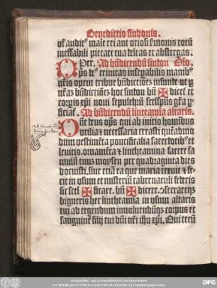 Benedictio sindonis.