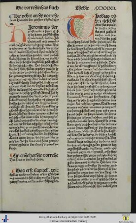 Dy vorrede sancti Hieronimi des priesters in das buch thobie