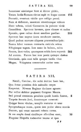 Satira XII.