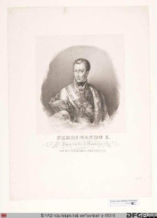 Bildnis Ferdinand I., Kaiser von Österreich (reg. 1835-48)