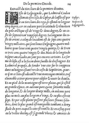 Extraict du tiers liure de la premiere dixaine.
