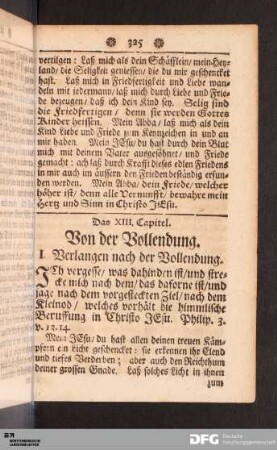 Das XIII. Capitel.