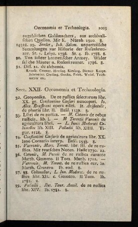1003-1020, Sect. XXII. Oeconomia et Technologia