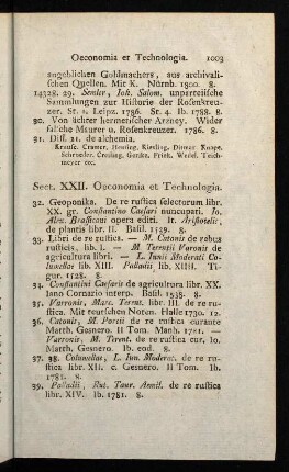 1003-1020, Sect. XXII. Oeconomia et Technologia