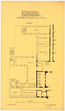 Berliner Handelsgesellschaft, Berlin Erweiterung: Grundriss 1.OG 1:100