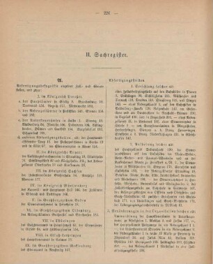 II. Sachregister