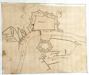 WHK 11 Spanischer Sukzessionskrieg 1701-1713 bis zum Frieden von Rastatt: Plan der Belagerung von Venlo, 1702