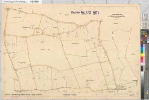Steinfurt (Burgsteinfurt), Umlegung Hollich, Bl.3 Planabdruck Flur 10