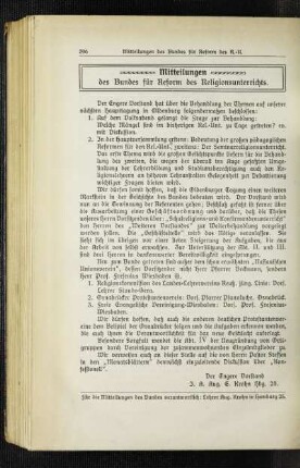 Mitteilungen des Bundes für Reform des Religionsunterrichts