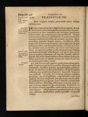 446-454, Praeceptum VIII