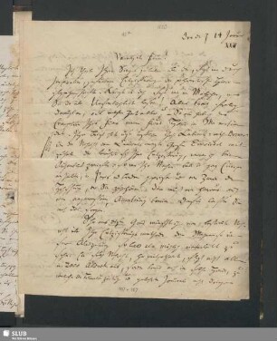 Nr. 45a-51a: Brief Böttigers an Spohn aus dem Jahr 1823
