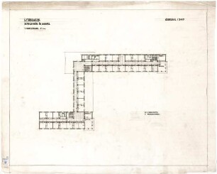 Bestelmeyer, German; Kassel; Altersheim - 1. Obergeschoss (Grundriss)