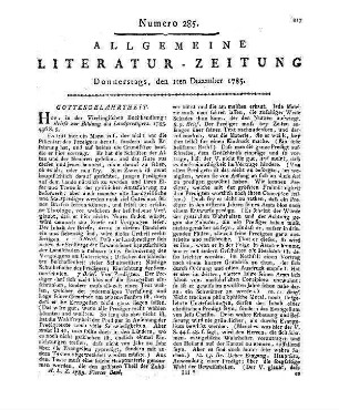 Briefe zur Bildung des Landpredigers. Hof: Vierling 1785