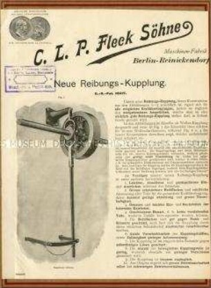 Neue Reibungs-Kupplung.
