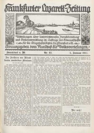 1917: Frankfurter Lazarett-Zeitung