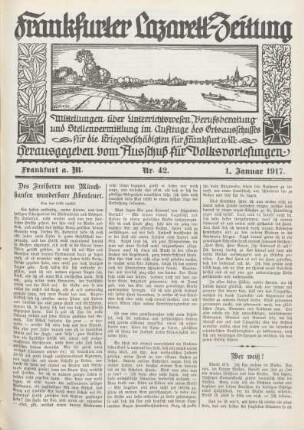 1917: Frankfurter Lazarett-Zeitung