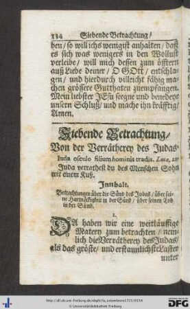 Siebende Betrachtung.