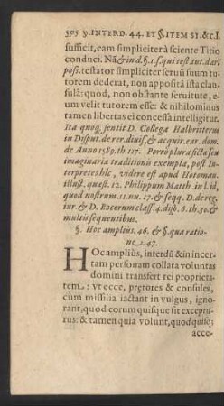 §. Hoc amplius. 46. [et] §. qua ratione. 47.