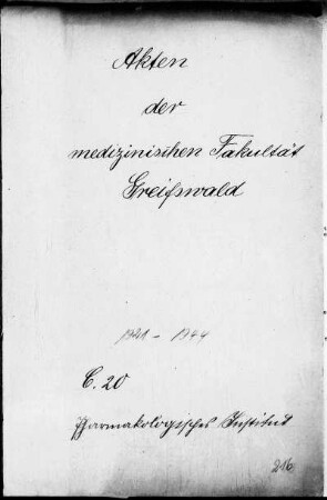 Lehrstuhl für Pharmakologie