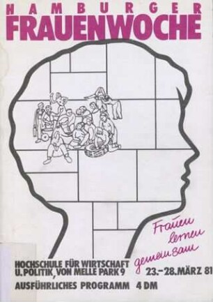 Hamburger Frauenwoche, 23. - 28. März 1981 : Ausführliches Programm