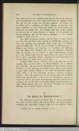 21. Zur Metrik des Nibelungenliedes