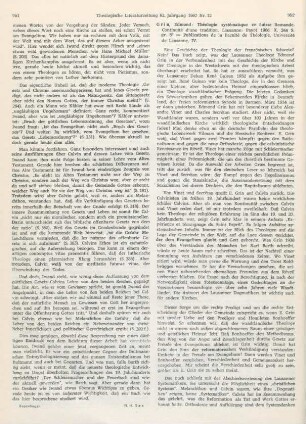 952-953 [Rezension] Grin, Edmond, Théologie systématique en Suisse romande