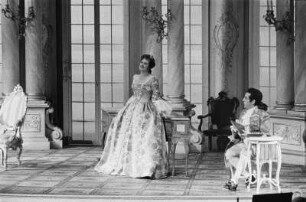 Szenenbilder aus der Oper "Capriccio" von R. Strauss, Städtische Oper Berlin, November 1956 : Oper in einem Akt