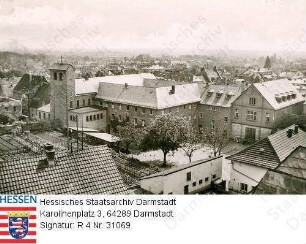 Bensheim an der Bergstraße, Kapuzinerkloster / Gesamtansicht, Blick von Nordosten