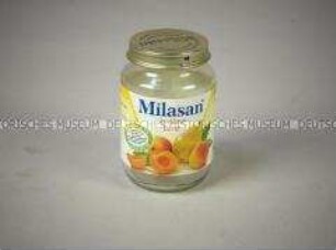 Milasan "Aprikose-Birne", Schraubglas, ohne Inhalt