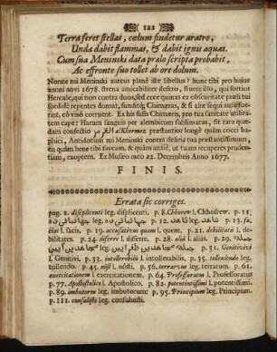 Errata sic corriges