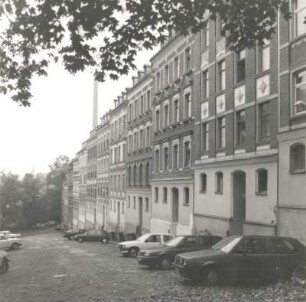 Reichenbach (Vogtland), Birkenstraße 1/23. Wohnhäuser (um 1900) Straßenansicht