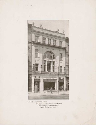 Geschäftshaus Friedmann und Weber (Hohenzollern-Kunstgewerbehaus), Berlin: Ansicht