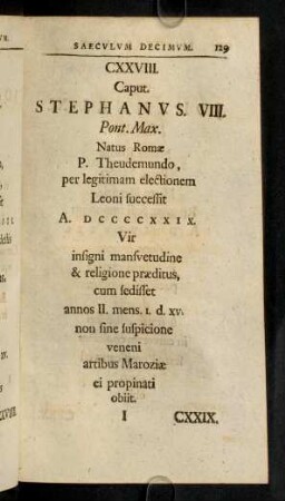 129-139, CXXVIII - CXXXVII