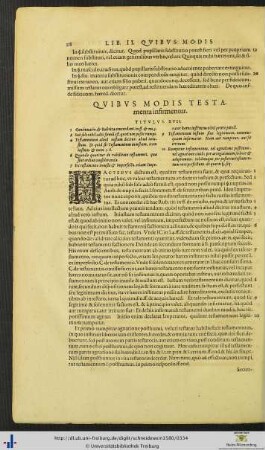 Titulus XVII. Quibus Modis Testamenta infirmentur.