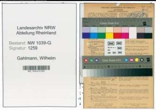 Entnazifizierung Wilhelm Gahlmann , geb. 16.08.1898 (Stadtangestellter)
