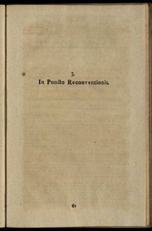3. In Puncto Reconventionis.