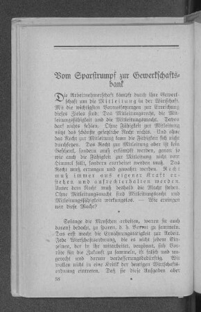 Vom Sparstrumpf zur Gewerkschaftsbank