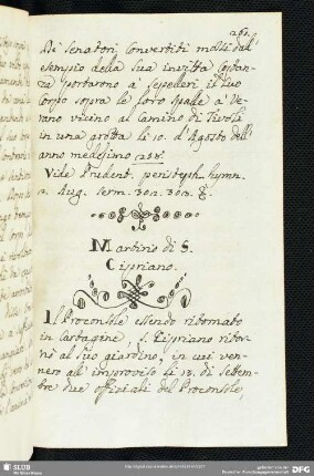 Martirio di San Cipriano.