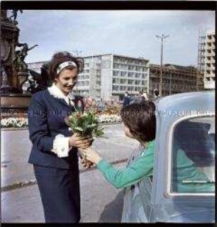 Unterwegs mit einer Leipziger Stadtführerin (Hostess)