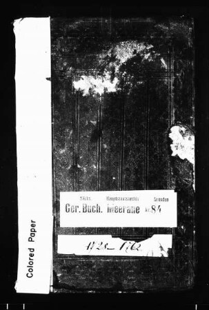 Gerichtshandelsbuch von Dennheritz und Seiferitz (bei Meerane), Bd. 2