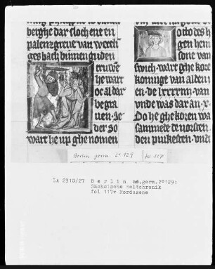Sächsische Weltchronik (bis zum Jahre 1229) — ---, Folio 117versoBuchseite