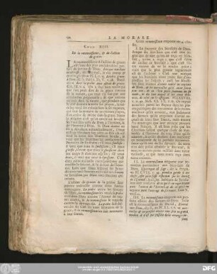 Chap. XIII. De la reconnoissance, & de l'action de graces.