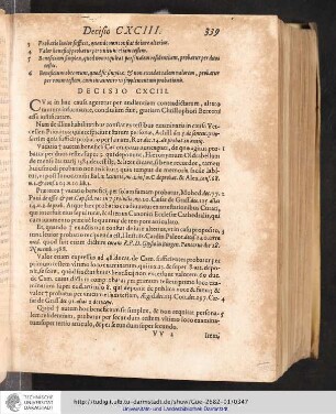 Decisio CXCIII