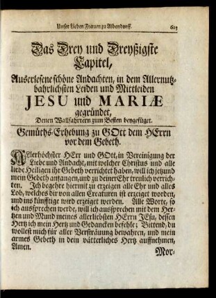 Das Drey und Dreyßigste Capitel ...