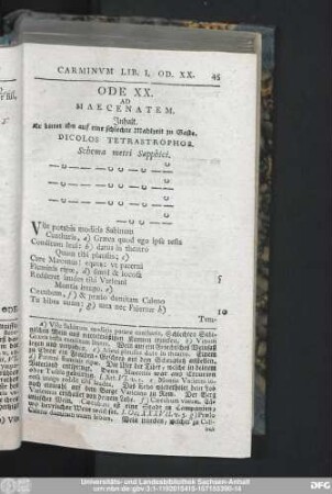 Ode XX. Ad Maecenatem.